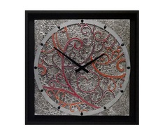 Настенные часы (mariarty) красный 60x60x4 см.