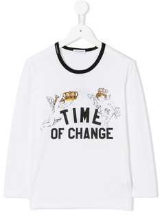 Dolce & Gabbana Kids свитер с принтом Time Of Change
