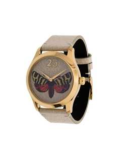 Gucci часы с декором в виде бабочки