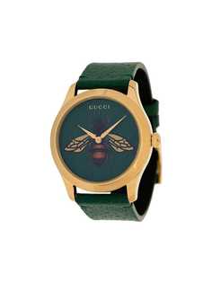 Gucci часы G-Timeless с принтом пчелы