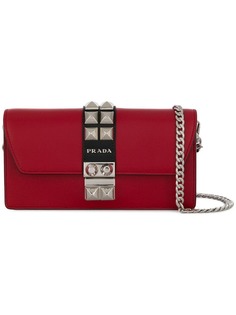 Prada мини-сумка Elektra с заклепками