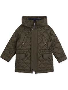 Burberry Kids стеганая куртка с капюшоном