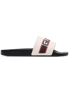 Gucci шлепанцы с логотипом