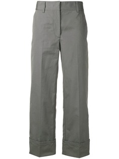 Prada cropped high-waisted trousers