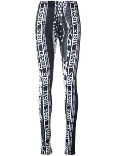 Versus леггинсы с принтом логотипа