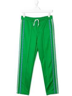 Msgm Kids спортивные брюки TEEN со вставками сбоку