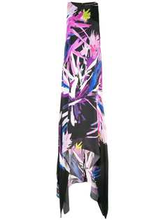 Josie Natori асимметричное платье макси