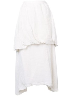 Prada Vintage многослойная драпированная юбка 1990-х