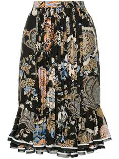 Tory Burch плиссированная юбка Luisa