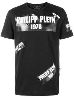 Philipp Plein футболка с принтом логотипов