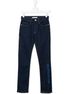 Calvin Klein Kids джинсы скинни с логотипом TEEN