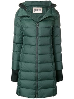 Herno удлиненное пуховое пальто