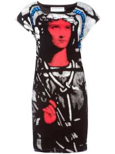 Jc De Castelbajac Vintage платье с графическим принтом