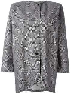 Emanuel Ungaro Vintage пальто с принтом в клетку