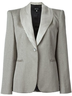 Giorgio Armani Vintage тканый пиджак с зигзагообразным узором