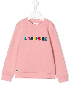 Lacoste Kids толстовка с вышитым логотипом