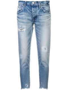 Moussy Vintage выбеленные джинсы скинни с необработанным краем