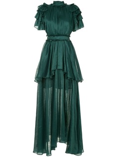 Aje длинное многослойное платье