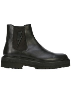 Neil Barrett ботинки челси с изображением молнии