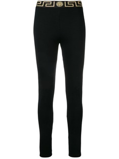 Versace леггинсы с поясом с логотипом