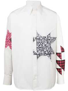Calvin Klein 205W39nyc рубашка в стилистике пэчворк