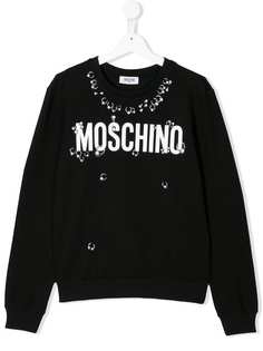 Moschino Kids толстовка TEEN с логотипом
