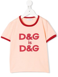 Dolce & Gabbana Kids футболка с короткими рукавами и логотипом