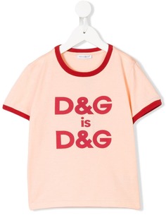 Dolce & Gabbana Kids футболка с короткими рукавами и логотипом