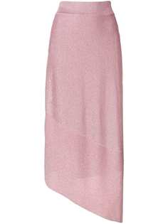 Stella McCartney асимметричная юбка с люрексом