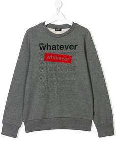 Diesel Kids толстовка с принтом Whatever