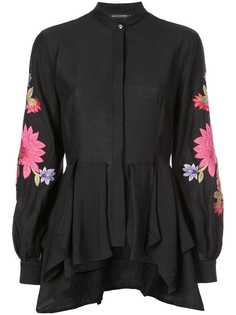 Josie Natori туника с вышивкой