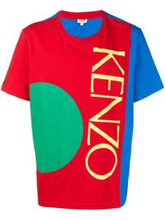 Kenzo футболка в стиле колор-блок с логотипом