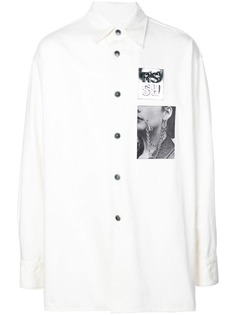 Raf Simons рубашка с принтом
