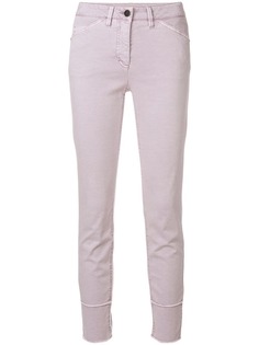 Luisa Cerano frayed slim fit trousers