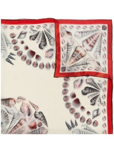 Alexander McQueen платок с вышивкой