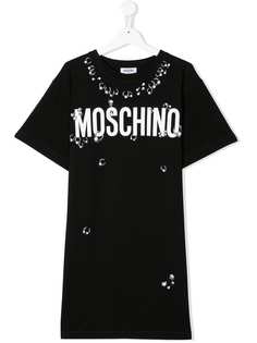 Moschino Kids платье-футболка TEEN с логотипом