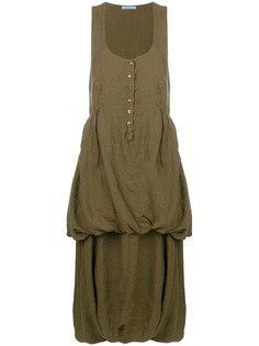 Prada Vintage платье без рукавов со сборками