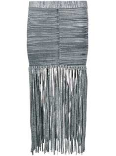 Chloé юбка с бахромой