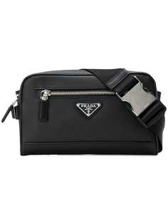 Prada классическая сумка через плечо с логотипом