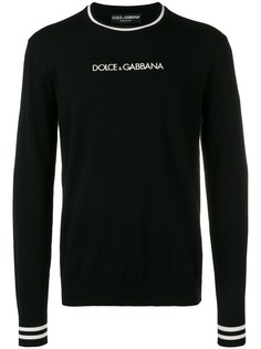 Dolce & Gabbana джемпер с контрастным логотипом