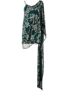 Ashish декорированное асимметричное платье-сари