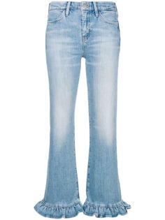 Mih Jeans расклешенные джинсы с оборочной отделкой