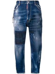 Dsquared2 выцветшие джинсовые кюлоты