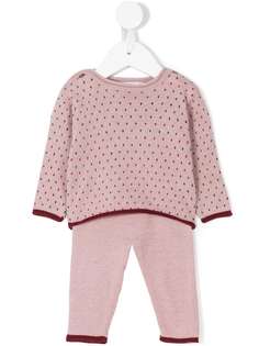 Knot вязаный костюм в горох