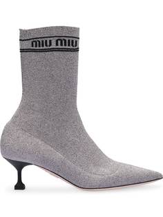 Miu Miu трикотажные ботильоны из технической ткани