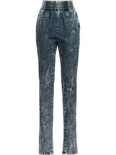 Miu Miu джинсы с мраморным эффектом