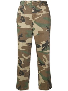 R13 укороченные брюки с завышенной талией