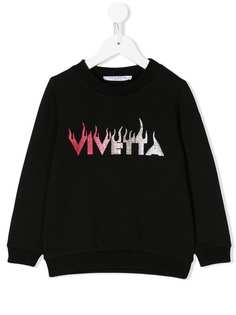 Vivetta Kids frill face sweatshirt