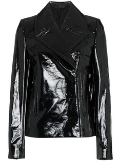 Haider Ackermann виниловая куртка в стилистике блейзера
