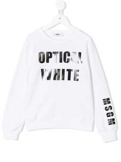 Msgm Kids толстовка с принтом